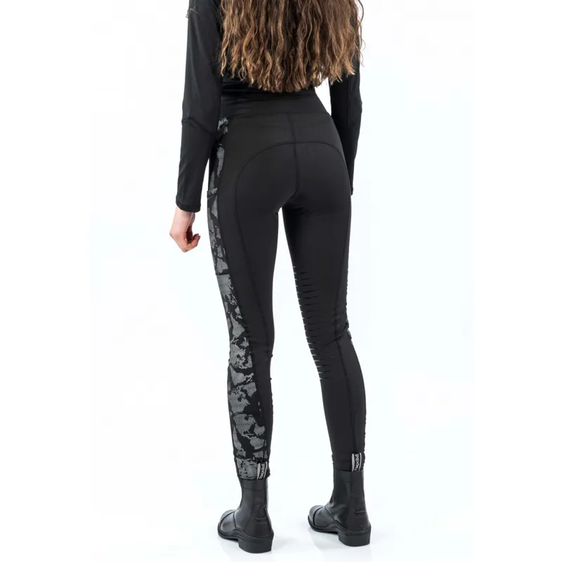 John Whitaker Sydney Riding Tights - Reflective Black Camo-2