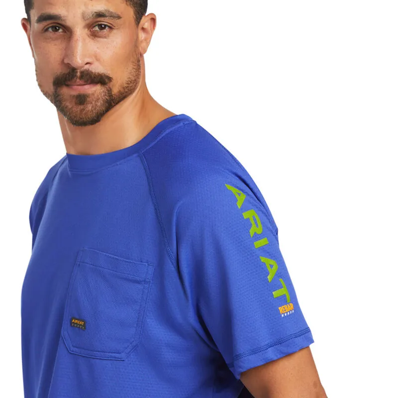 Ariat Men's Rebar Heat Fighter T-Shirt - Royal Blue-3