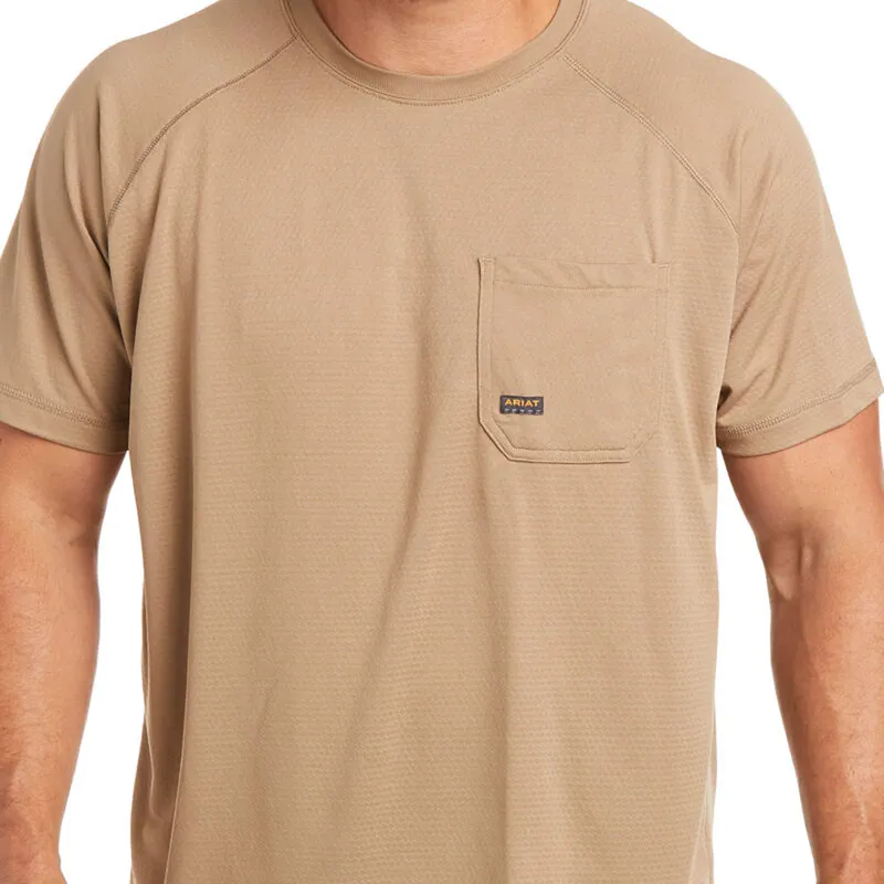 Ariat Men's Rebar Heat Fighter T-Shirt - Khaki-3