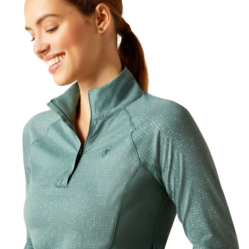 Ariat Women's Lumina Lowell Baselayer - Silver Pine-2