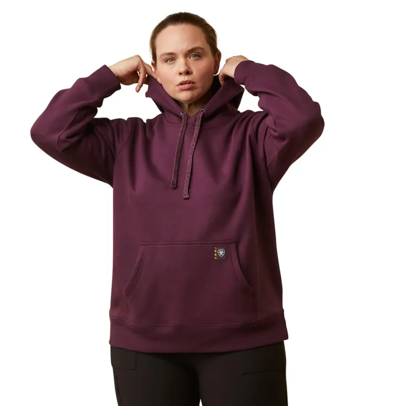 Ariat Women's Rebar Graphic Hoodie - Potent Purple/ Peppercorn