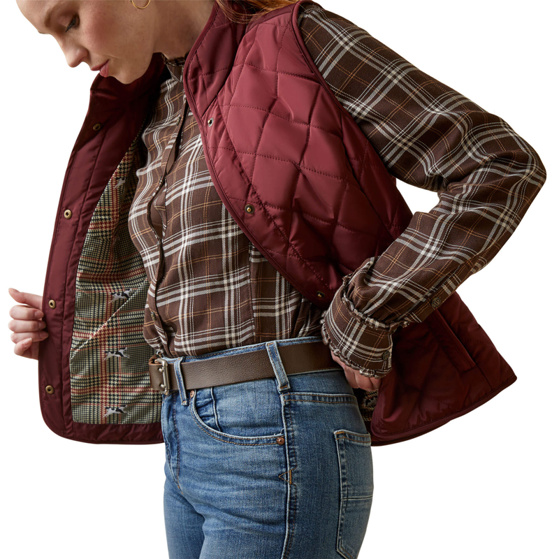 Ariat Women's Woodside Vest - Tawny Port-3