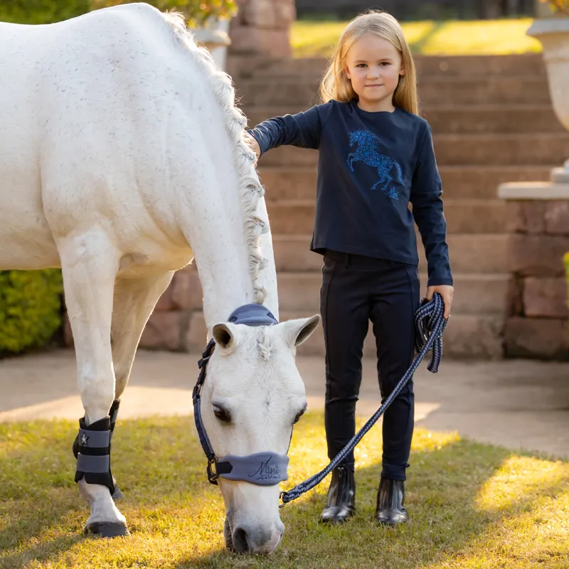 LeMieux Mini Jamie Long Sleeve Top - Navy-3