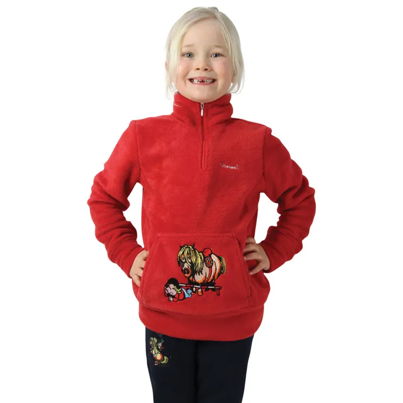 Hy Equestrian Thelwell Children's Soft Fleece - Red