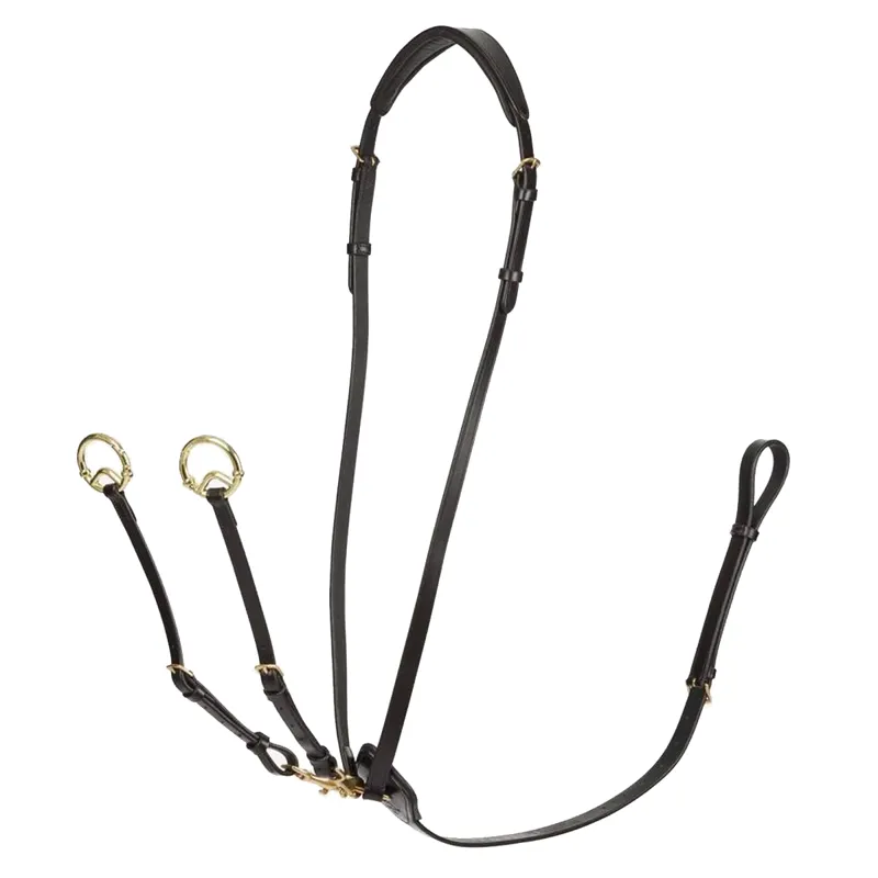 LeMieux Kudos Running Martingale - Brown/Brass