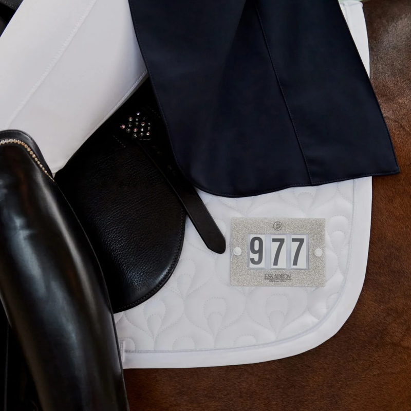 Eskadron Start Number Set Glitter 3 Numbers Platinum Pure SS23 - Silver Glitter-3