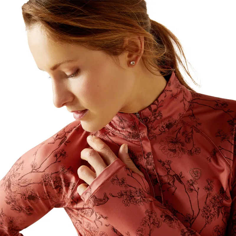 Ariat Women's Lowell 2.0 1/4 Zip Baselayer - Toile-2