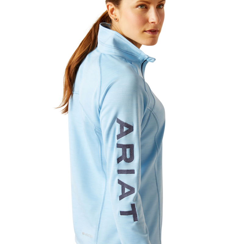 Ariat Women's Tek Team 1/2 Zip Sweatshirt - Cote d'Azur-3
