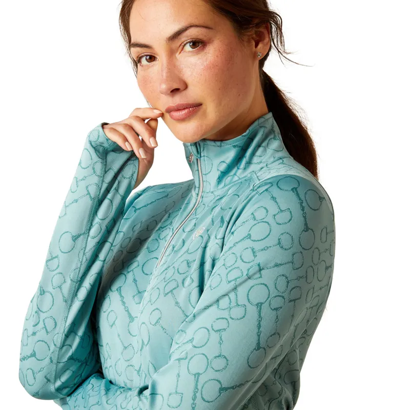 Ariat Women's Prophecy 1/4 Zip Base Layer - Arctic-2