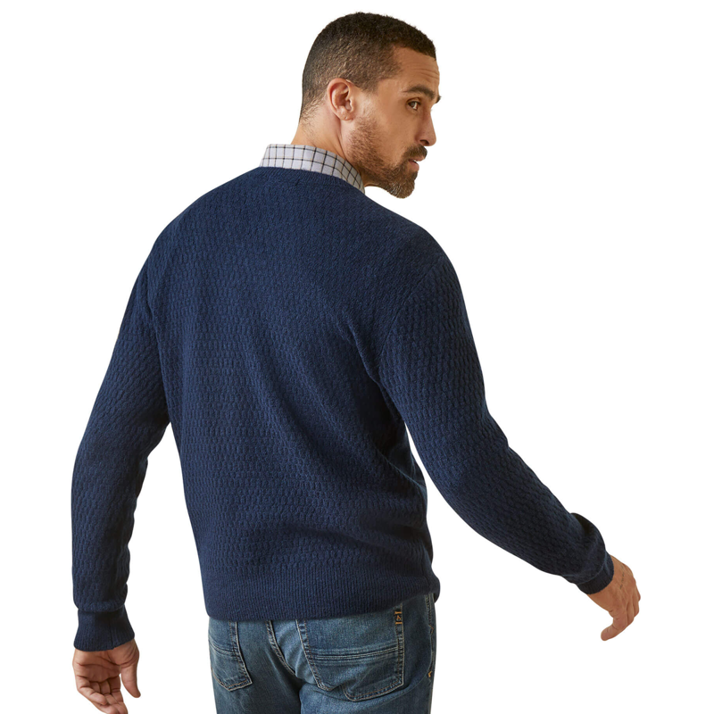 Ariat Men's Ross Sweater - Navy-1