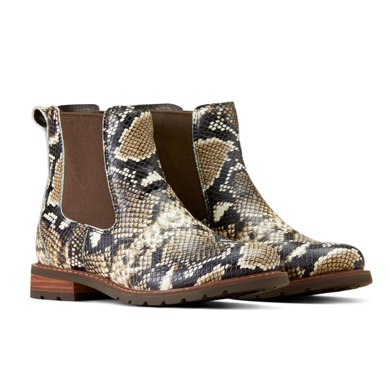 Ariat Women's Wexford Chelsea Boot - Snake Print-4