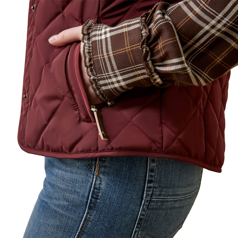 Ariat Women's Woodside Vest - Tawny Port-4