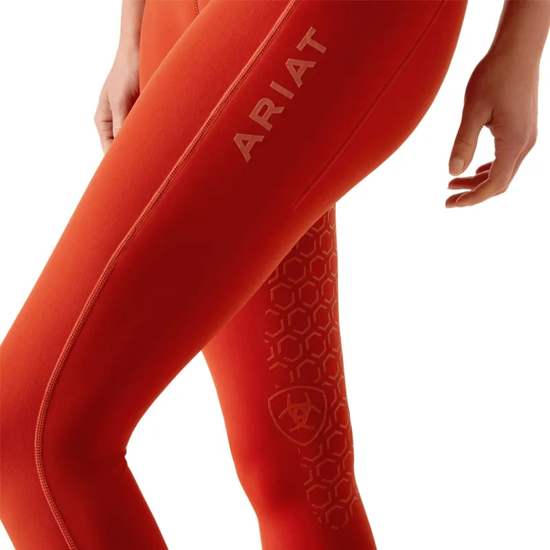 Ariat Women's Avail Half Grip Tights - Red Ochre-6
