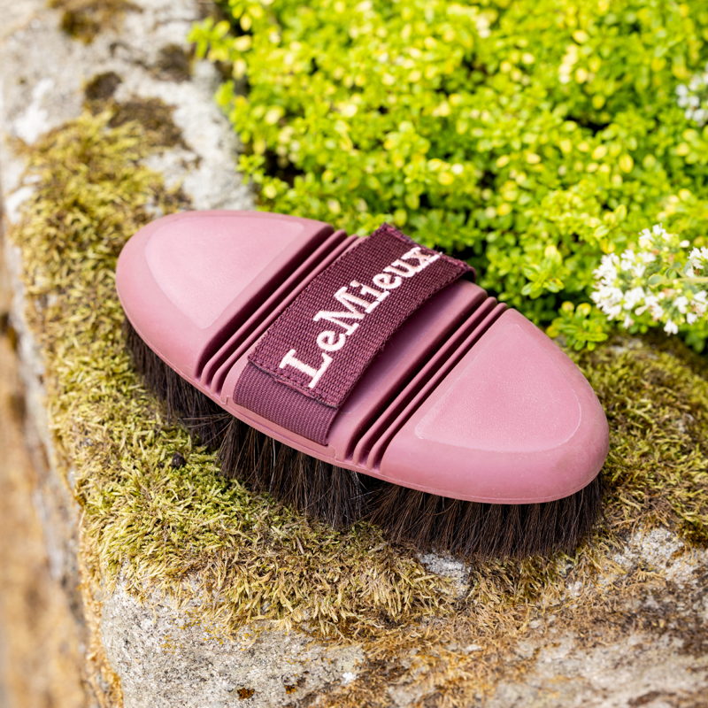 LeMieux Flexi Horse Hair Body Brush - Orchid-3