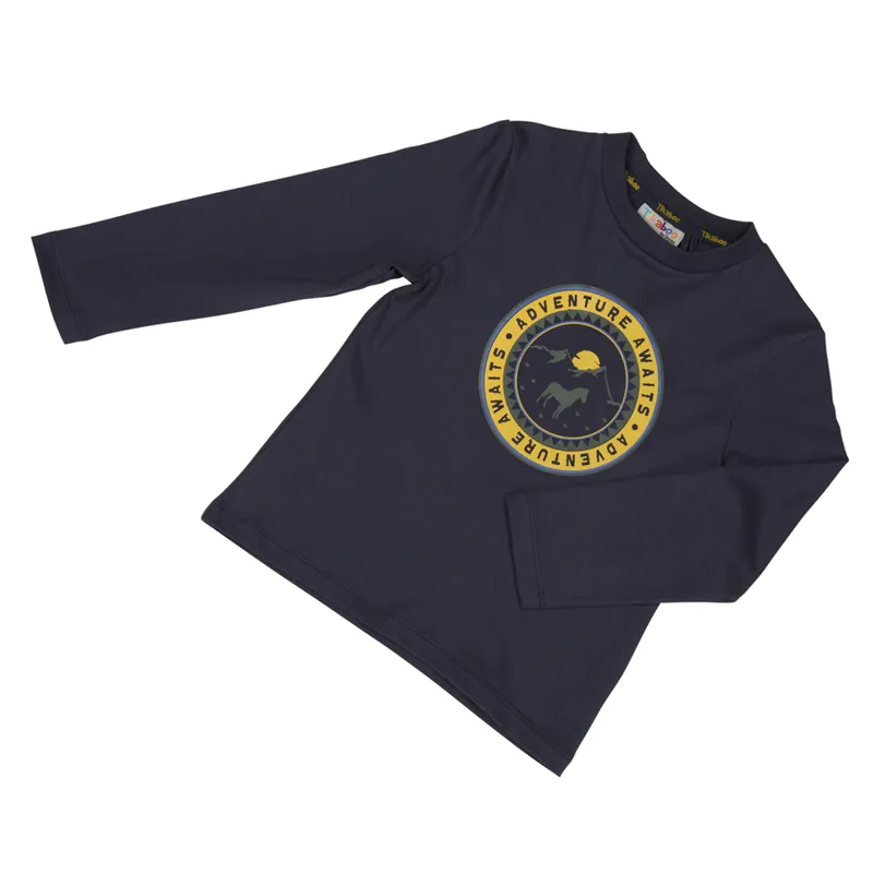 Shires Children's Tikaboo Long Sleeve T-Shirt - Navy