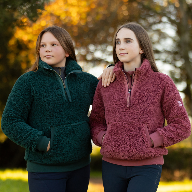 LeMieux Young Rider Tia Teddy Fleece - Orchid-7