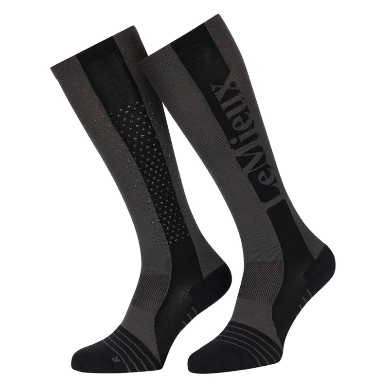 LeMieux Adults Silicone Performance Socks - Graphite