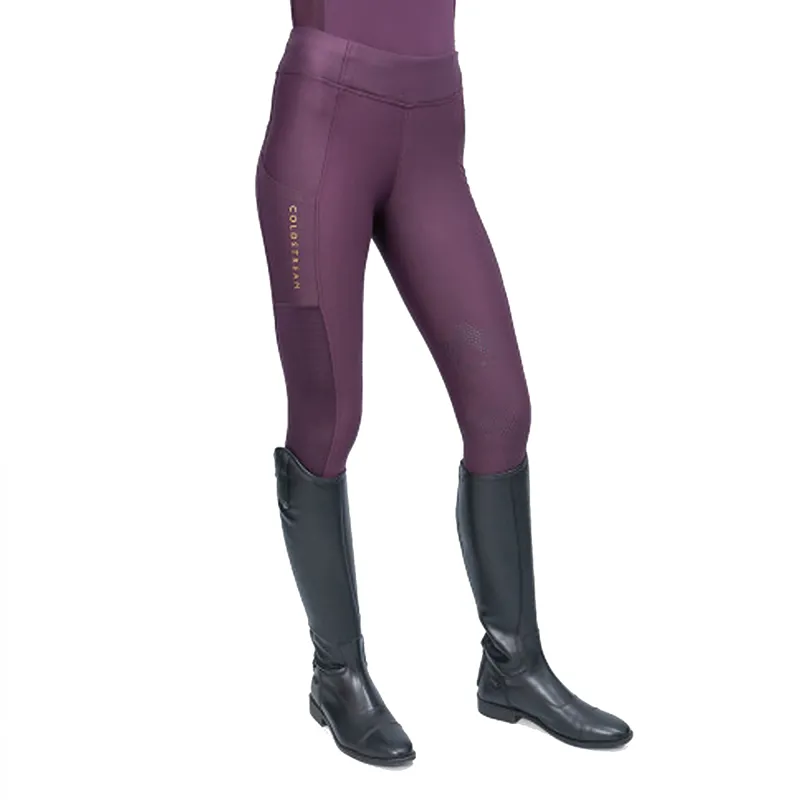 Coldstream Ednam Riding Tights - Mulberry Purple