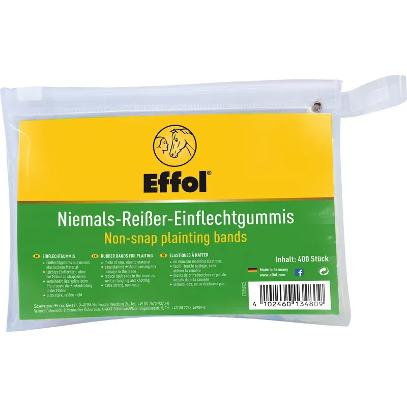 Effol Non-Snap Plaiting Bands in Black