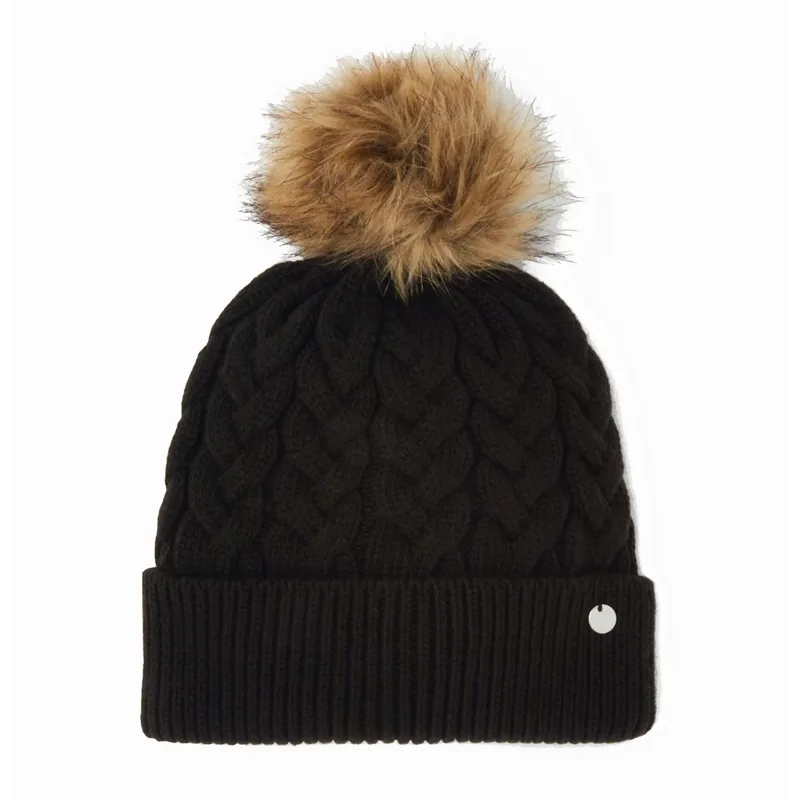 Joules Elena Cable Hat - True Black