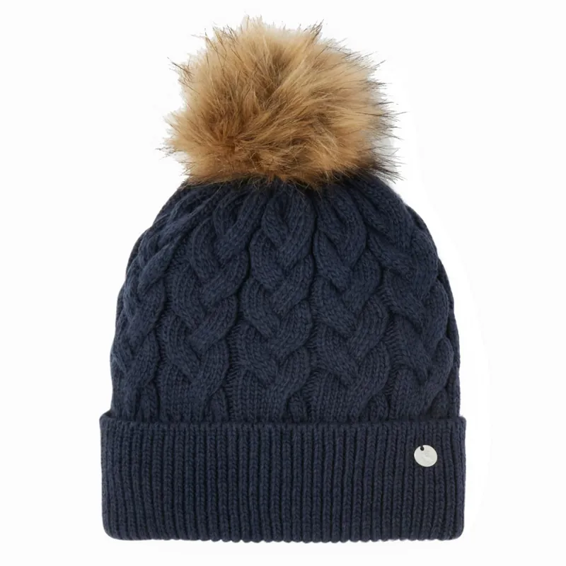 Joules Elena Cable Hat - French Navy