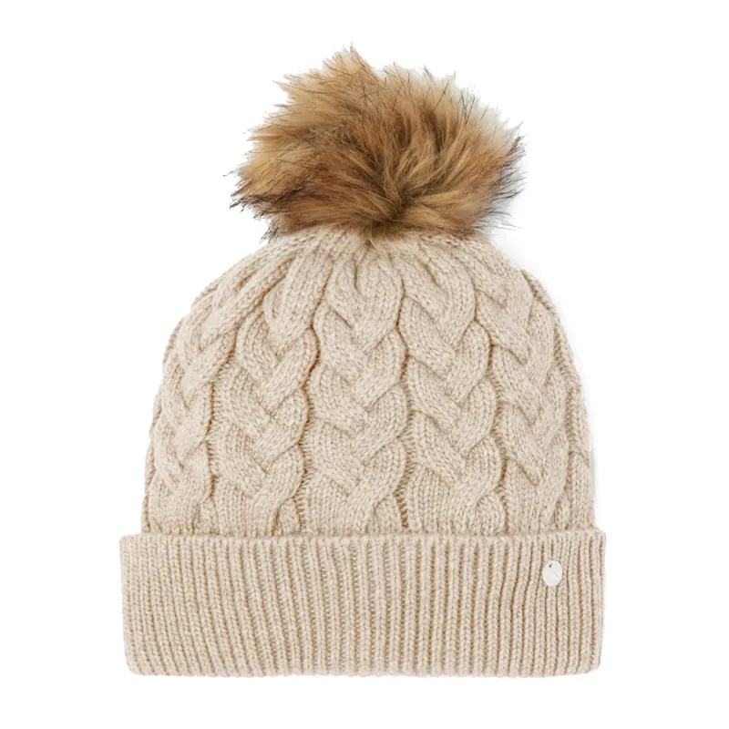 Joules Elena Cable Hat - Oat