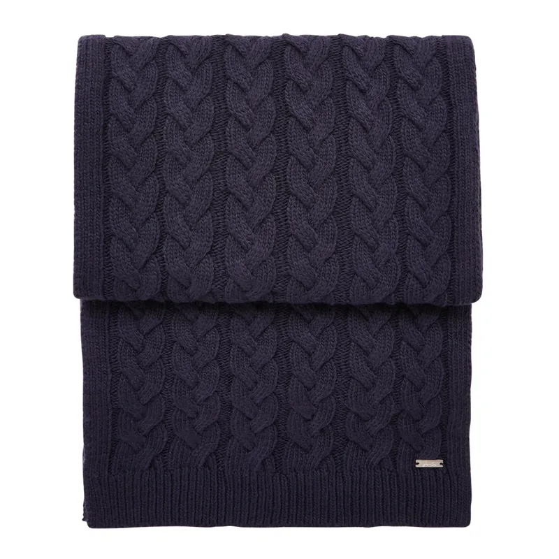 Joules Elena Cable Knit Scarf - French Navy-1