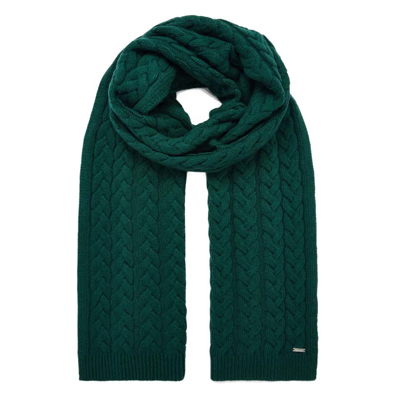 Joules Elena Cable Knit Scarf - Teal