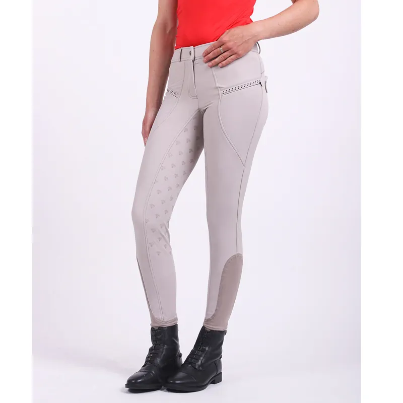 QHP Eliza Full Grip Breeches - Beige