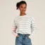 Joules Ellie Ladies Long Sleeve Top - Blue Cream Stripe
