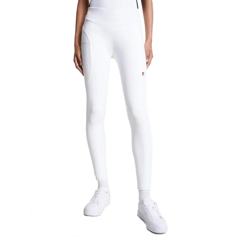 Tommy Hilfiger Women's Elmira All-Year Full Grip Leggings - Optic White