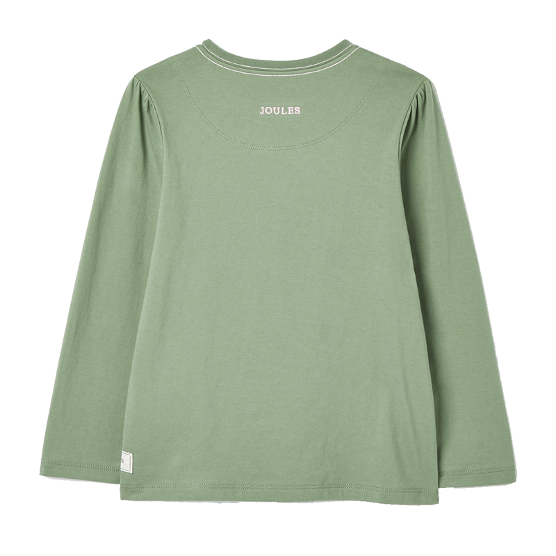 Joules Ava Children's Embroidered Horse Top - Laurel-1