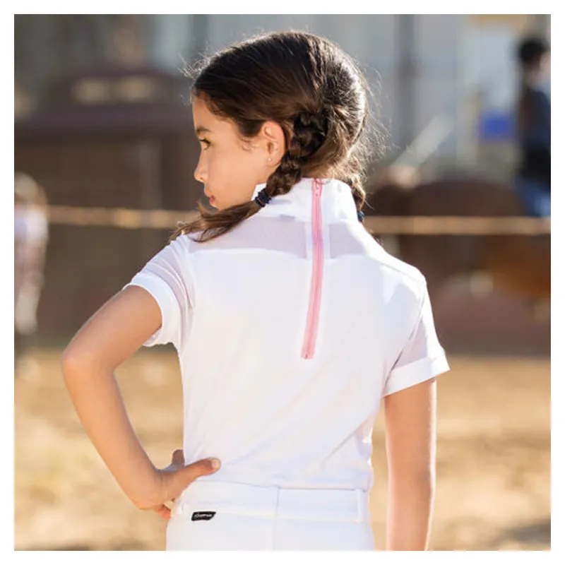 Horseware Emma Girls New Pique Competition Top - White-1