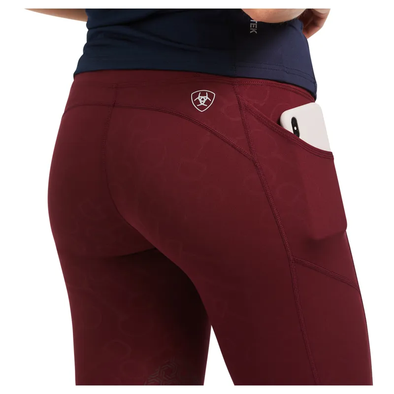 Ariat Womens EOS KP Tight - Zinfandel Bit Print Emboss -3
