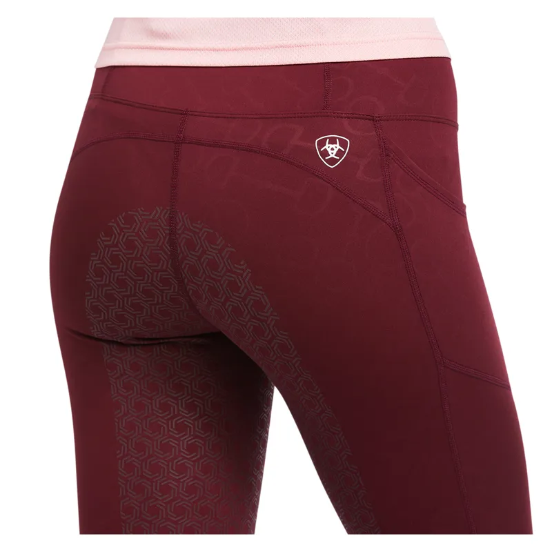 Ariat Women's EOS Full Seat Tights - Zinfandel Bit Print Emboss-4