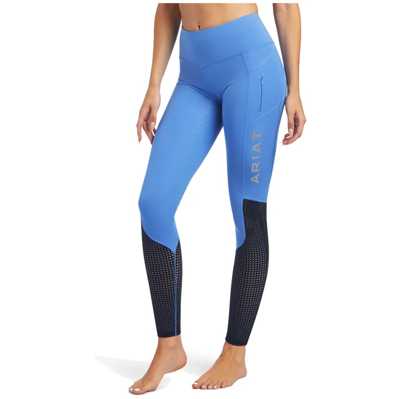 Ariat Women's EOS Full Seat Tights - Reykjavik Blue/Navy