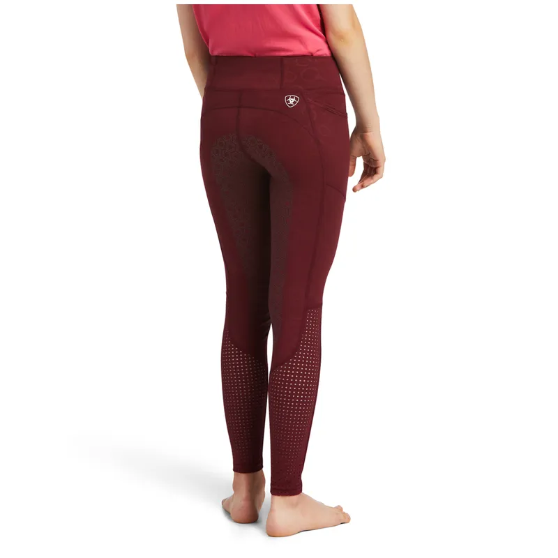 Ariat Youth EOS FS Tight - Zinfandel Bit Print Emboss-1