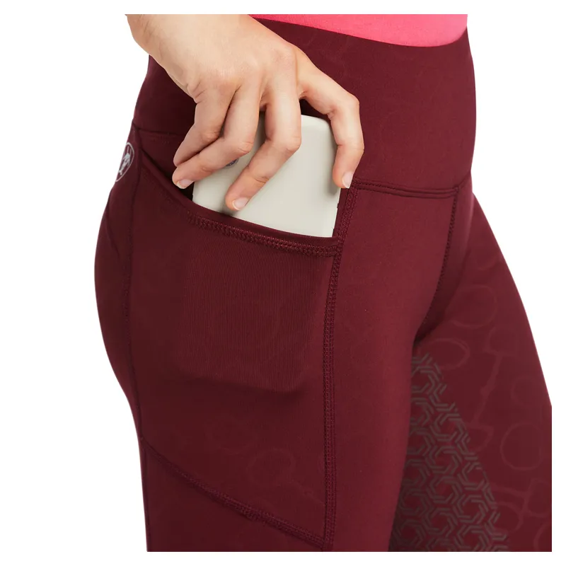 Ariat Youth EOS FS Tight - Zinfandel Bit Print Emboss-2