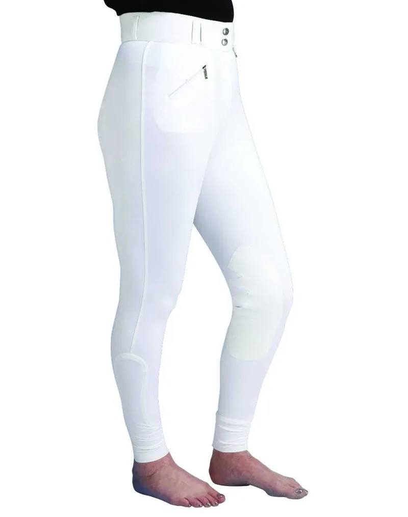 Caldene Hartpury TEX Suede Knee Breeches in White