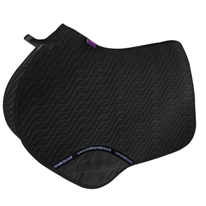 KM Elite Close Contact Saddle Pad - L -Black