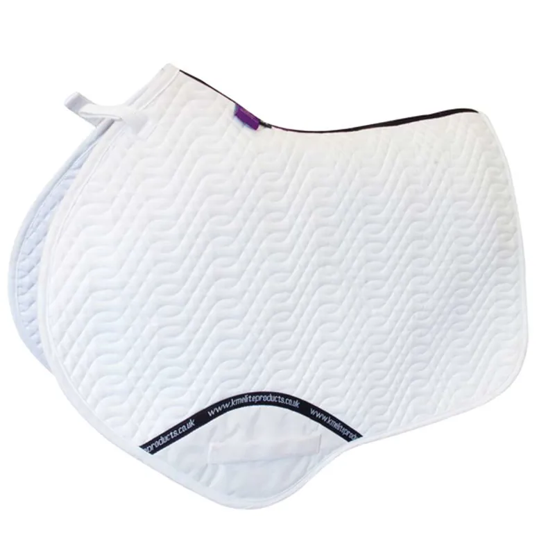 KM Elite Close Contact Saddle Pad - L - White