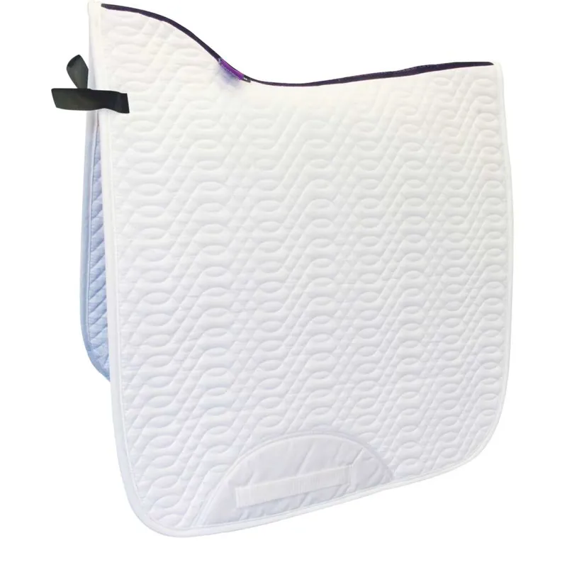 KM Elite Dressage Cotton Square - White