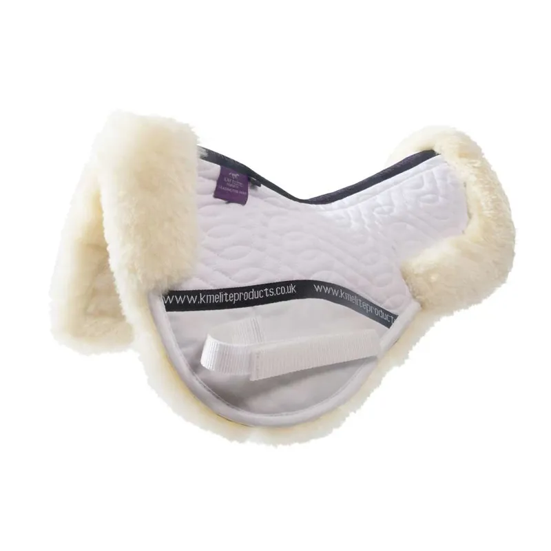 KM Elite High Wither Half Pad - White/Natural
