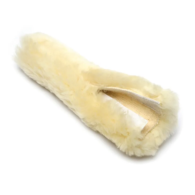 KM Elite 100% Merino Sheepskin Noseband Cover - Natural
