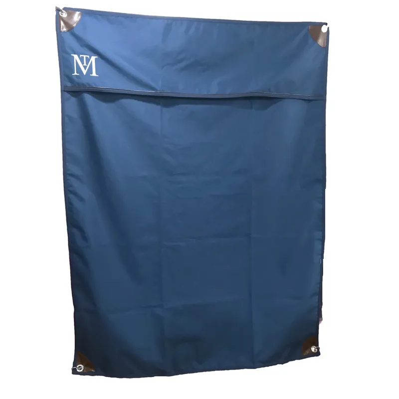 Mark Todd Deluxe Stable Door Drape - Navy/Brown