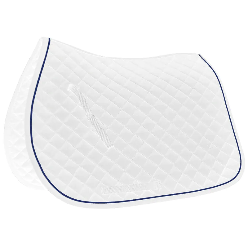 Mark Todd Piped Saddle Pad - White/Navy