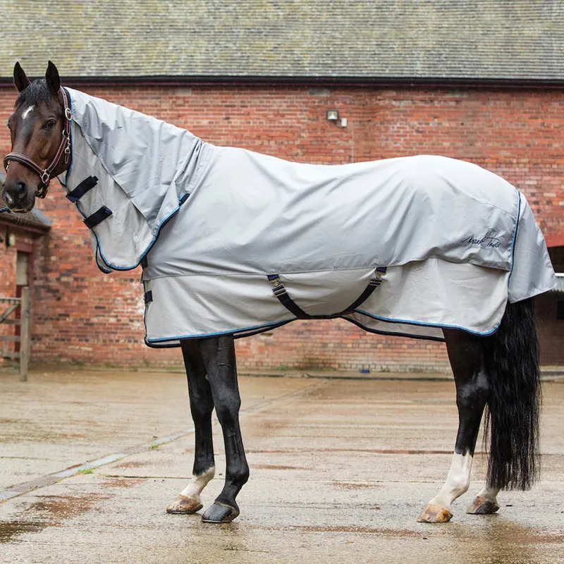 Mark Todd Showerproof Combo Fly Rug - Grey/Silver