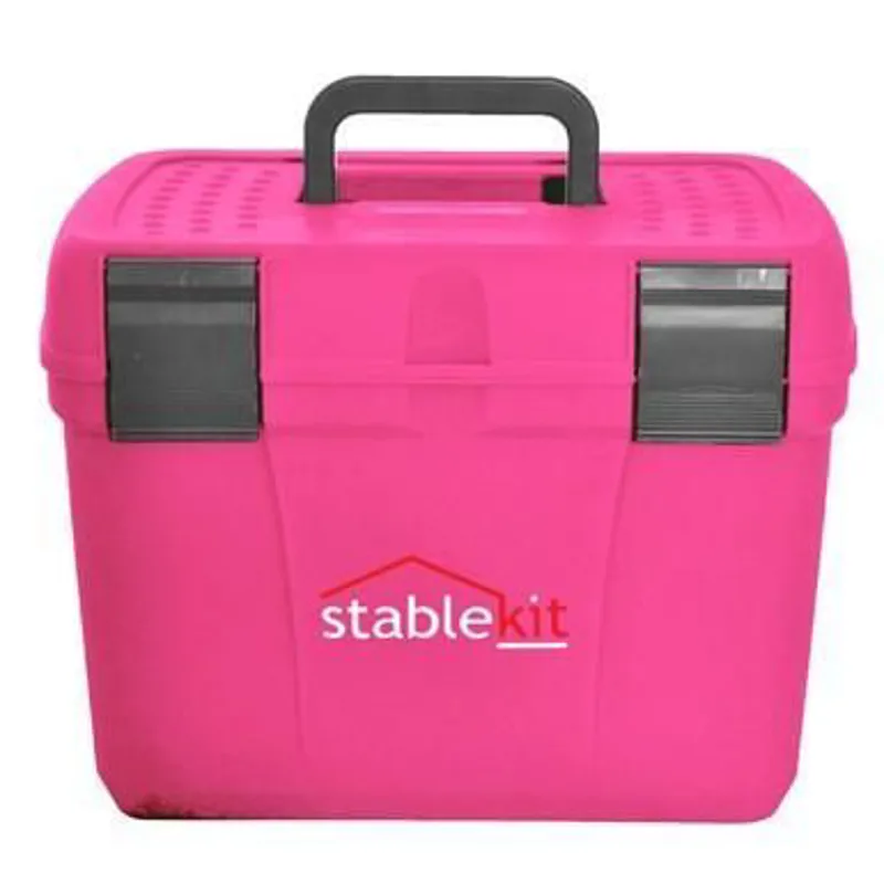 Stablekit Grooming Box - Pink/Grey