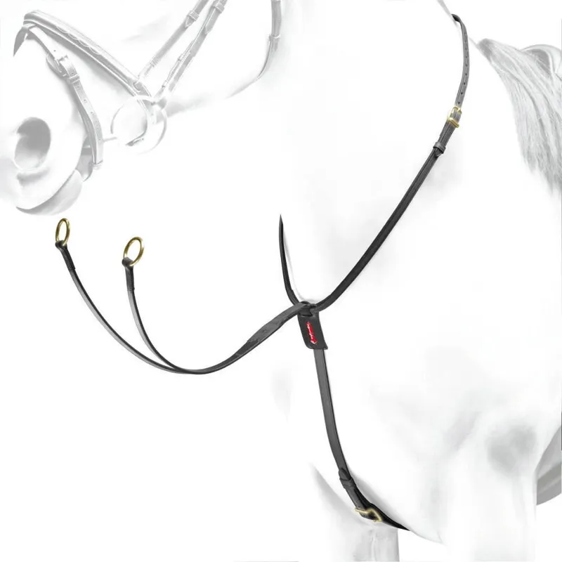 Equipe Running Martingale - Black/Brass