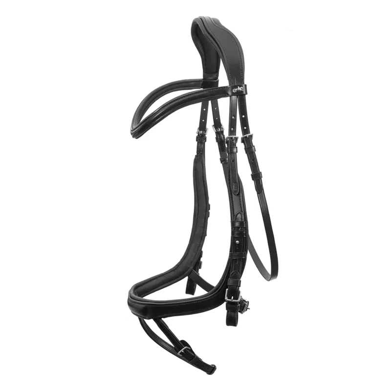 Schockemohle Equitus Alpha Anatomical Bridle -  Black/Silver